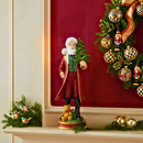 Papai Noel com Árvore Natal Resina Vermelho e Verde