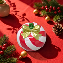 Porta Velas Bola de Natal Cerâmica Tuut