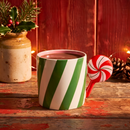 Caneca Lollipop Doces Natal Cerâmica Verde