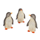 Trio de pinguim acrílico para exterior