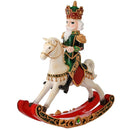 Adorno Quebra Nozes no Cavalo de Balanço Natal 48x13x42cm