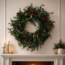 Guirlanda Decorativa Natal Verde e Vermelha 70cm